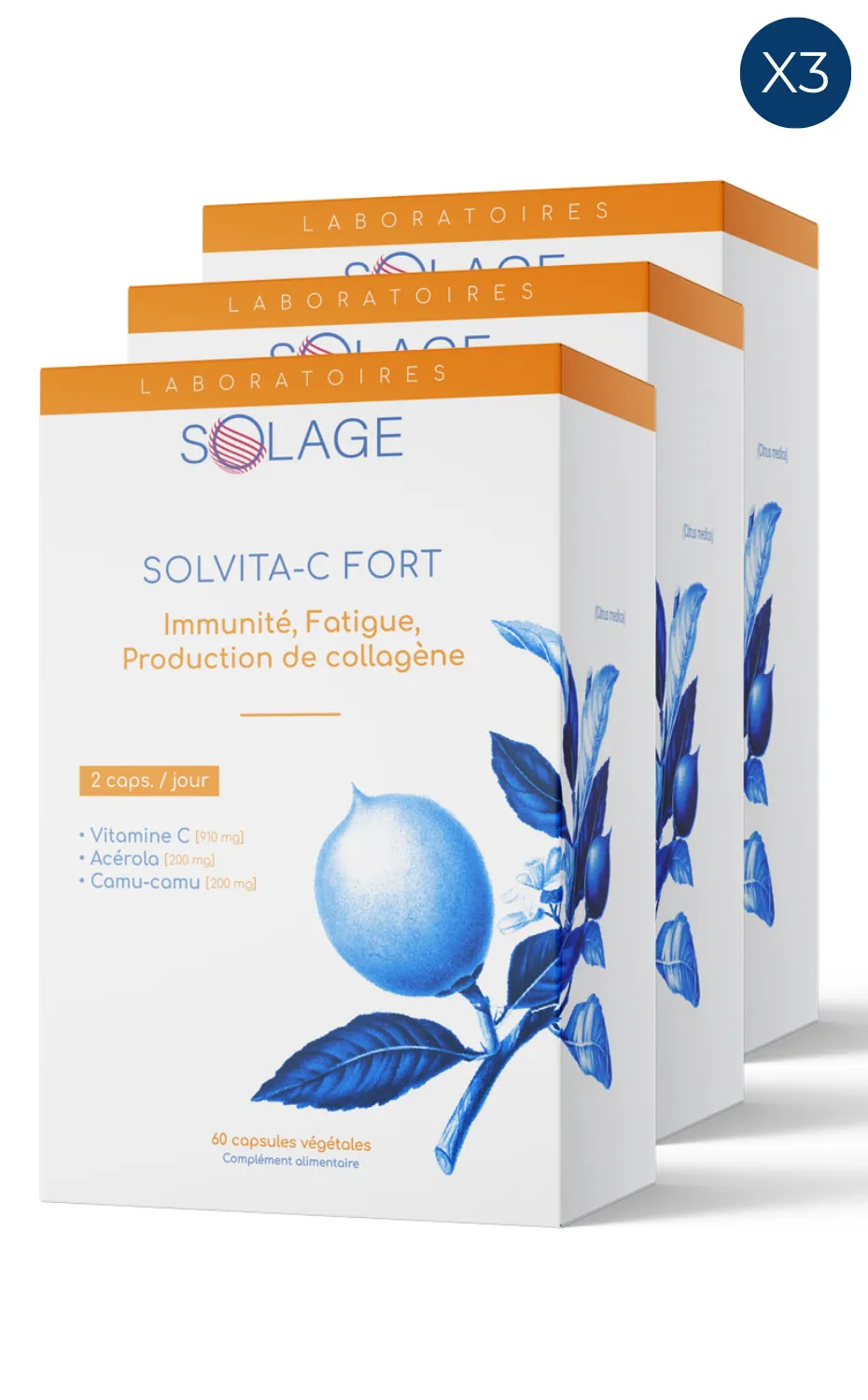 Pack 3x Solvita-C Fort